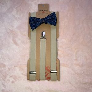 Bow Tie and Suspender Set